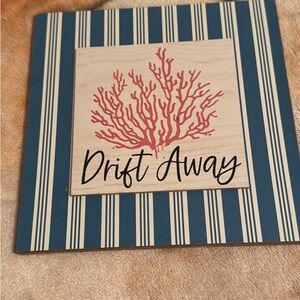 Drift Away Coral Wall Art
